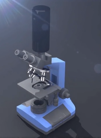 唐作黑背景真彩显微镜