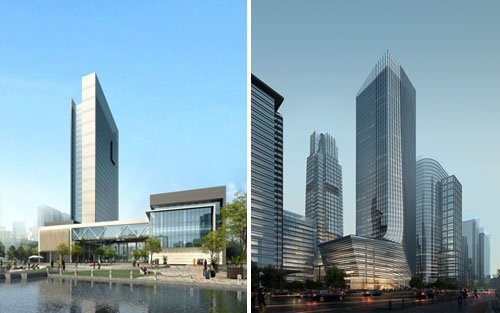 购房者难以割舍高层住宅建筑效果图