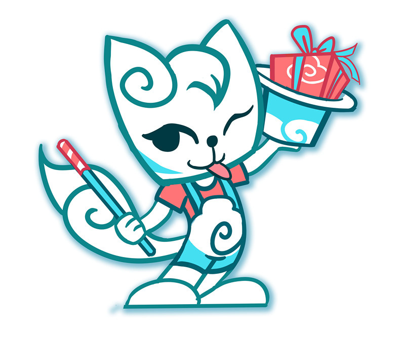 为网站设计卡通形象,要求有云朵元素