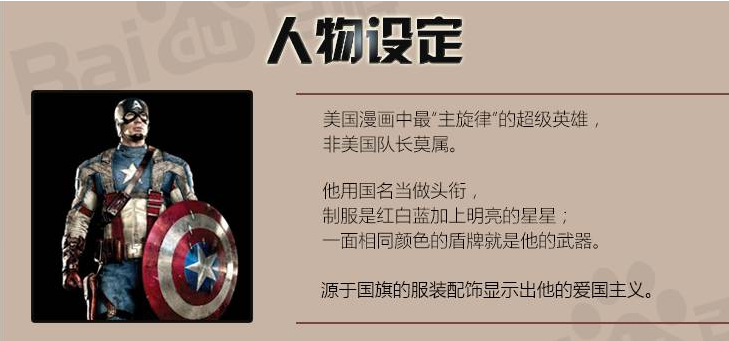 T恤设计模板——根红苗正的美国队长