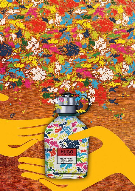 HUGO香水创意比赛作品欣赏 香水海报这样设计真的非常好看