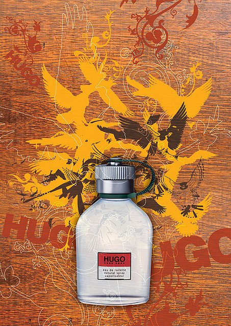 HUGO香水创意比赛作品欣赏 香水海报这样设计真的非常好看