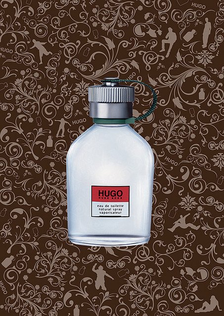 HUGO香水创意比赛作品欣赏 香水海报这样设计真的非常好看