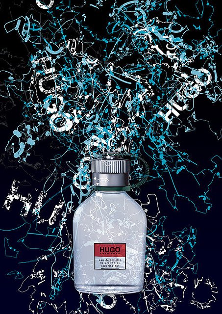 HUGO香水创意比赛作品欣赏 香水海报这样设计真的非常好看