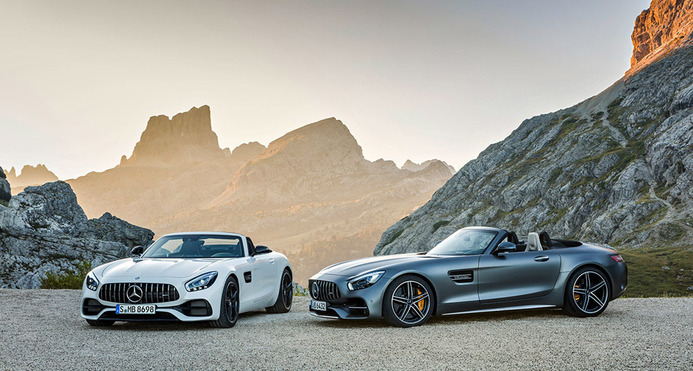 优雅的奔驰AMG GT C敞篷车 优雅的奔驰AMG GT C敞篷车