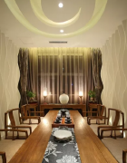 中式家庭茶室效果图装修