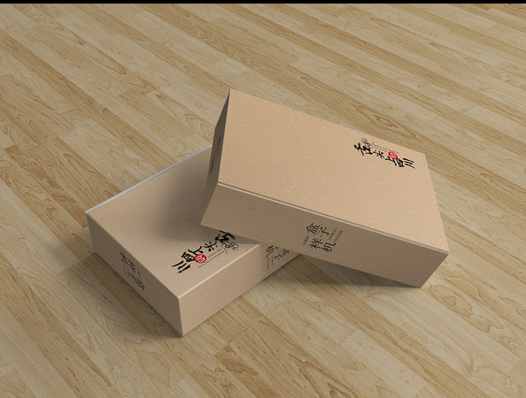 布料上长形电子产品包装纸盒样机设计
