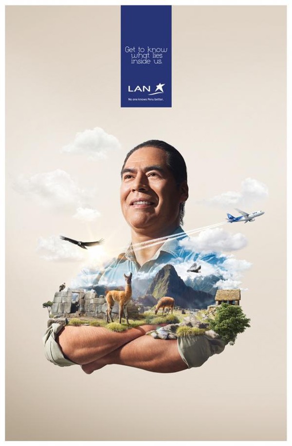 智利LAN航空公司形象代言人广告设计欣赏