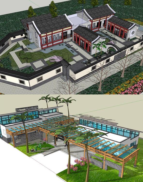 文化中心建筑展览馆效果图装修设计欣赏