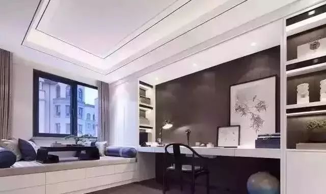 书房装修效果图设计，最近比较流行的书房设计！