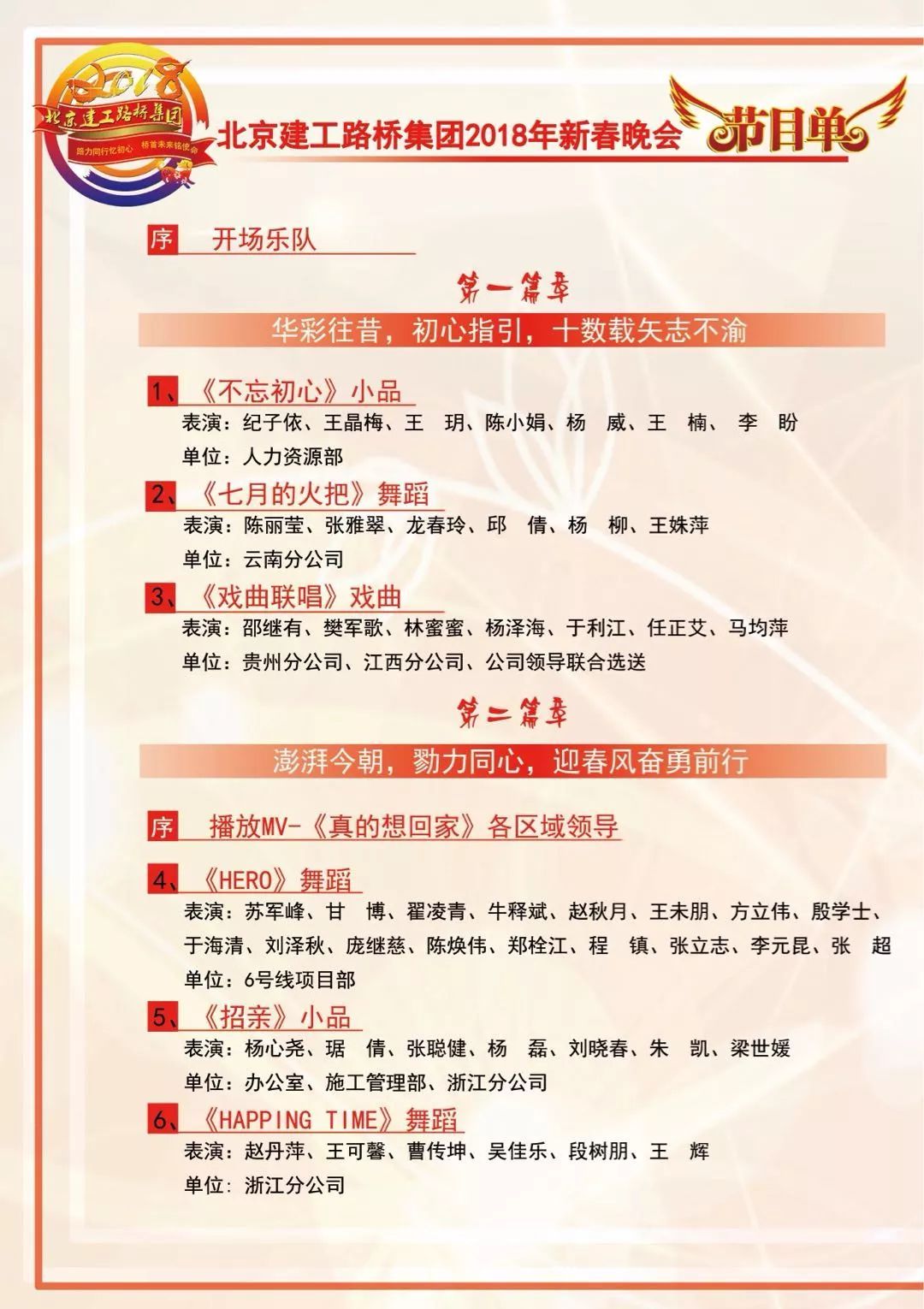 央视春晚年会节目单模板，经典年会节目单模板欣赏