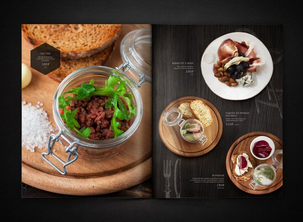 32款国外创意餐厅漂亮的菜单设计欣赏