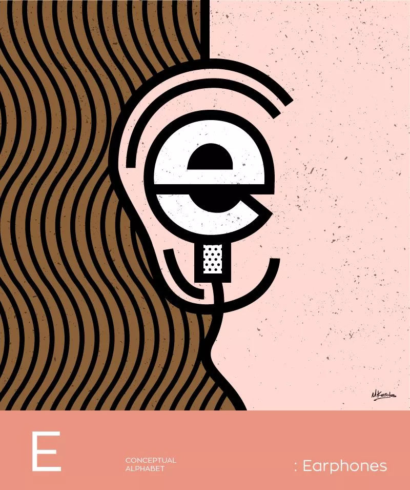 2019国外卡通风格创意字体的插画设计案例欣赏