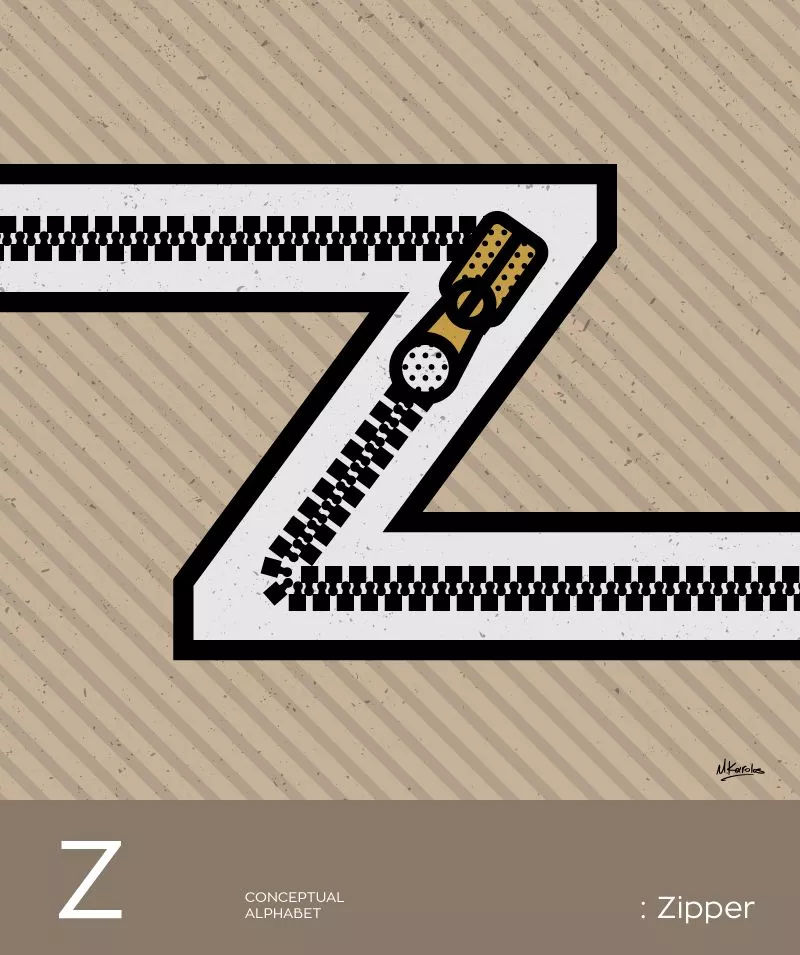 2019国外卡通风格创意字体的插画设计案例欣赏