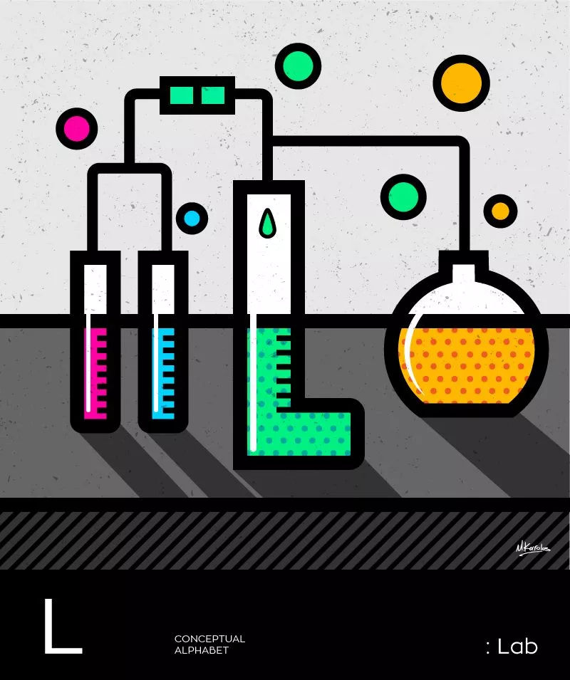 2019国外卡通风格创意字体的插画设计案例欣赏