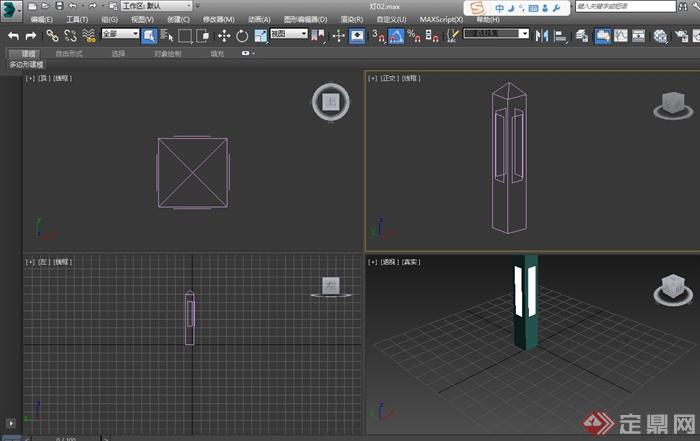 多种公路灯设计3d效果图