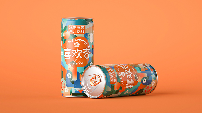 冰糖黄杏果汁饮料包装