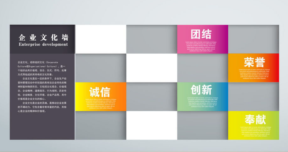 环保公司企业文化墙设计效果图