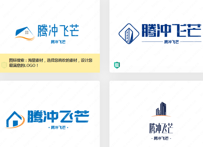 带“腾”字的logo设计送给大家,寓意很好