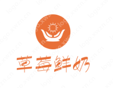 “草莓鲜奶”logo设计合计赏析，喜欢的收藏