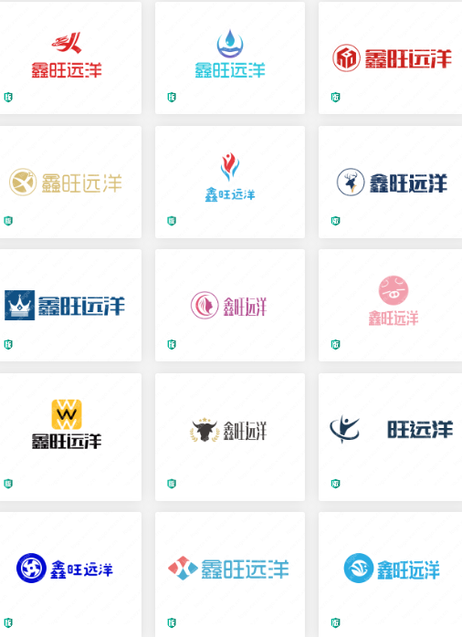 渔业logo设计：鑫旺远洋