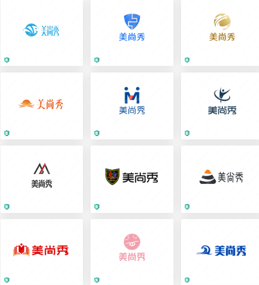 假发Logo设计：美尚秀