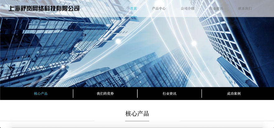 企业门户网站开发案例详情：上海舒岚网络科技有限公司