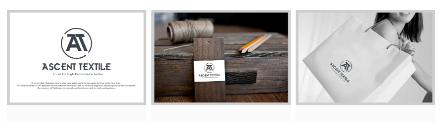 国际纺织业logo设计“ASCENT TEXTILE”