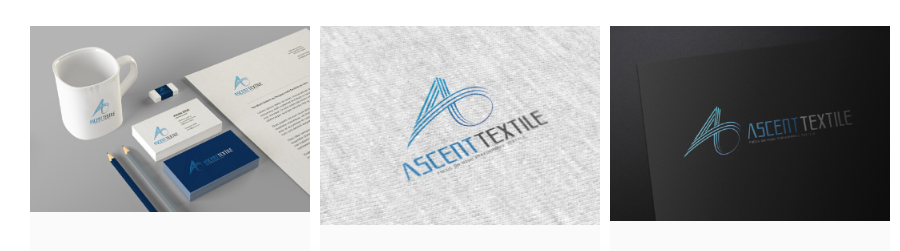 国际纺织业logo设计“ASCENT TEXTILE”