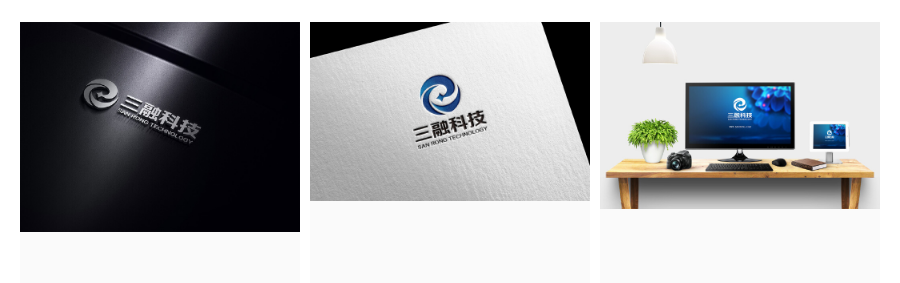 三融科技LOGO设计，要求创意新颖独特