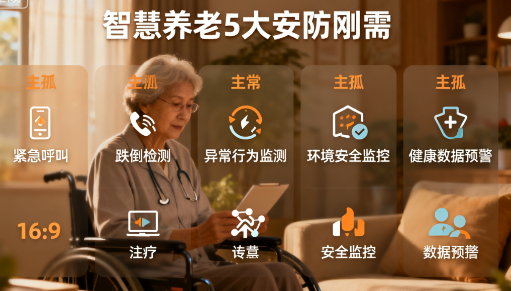 智慧养老如何落地？详解5大安防刚需与3大实施关键