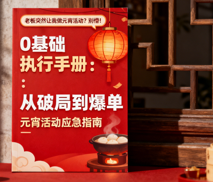 老板突然让我做元宵活动?别懵!0基础执行手册:从破局到爆单