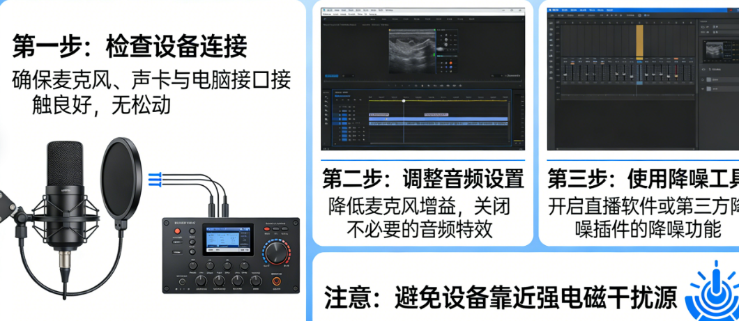 直播有电流声/噪音怎么消除?从“滋滋”到“录音棚”的终极净化指南