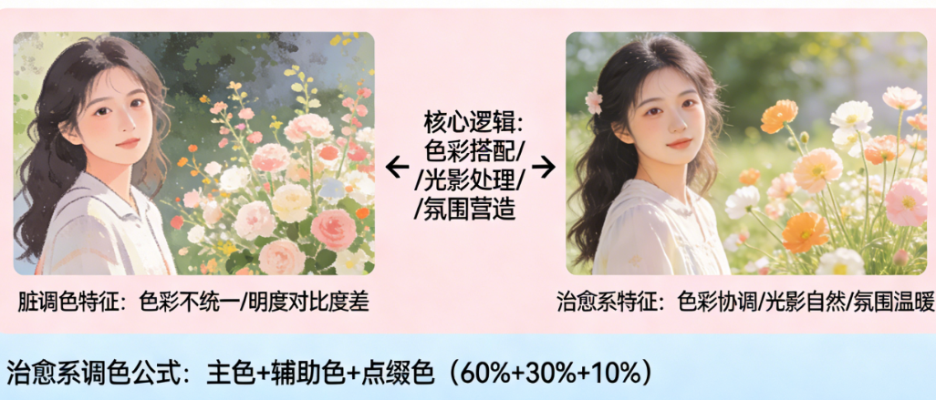 为什么你的调色“脏脏的”?治愈系调色的底层逻辑拆解