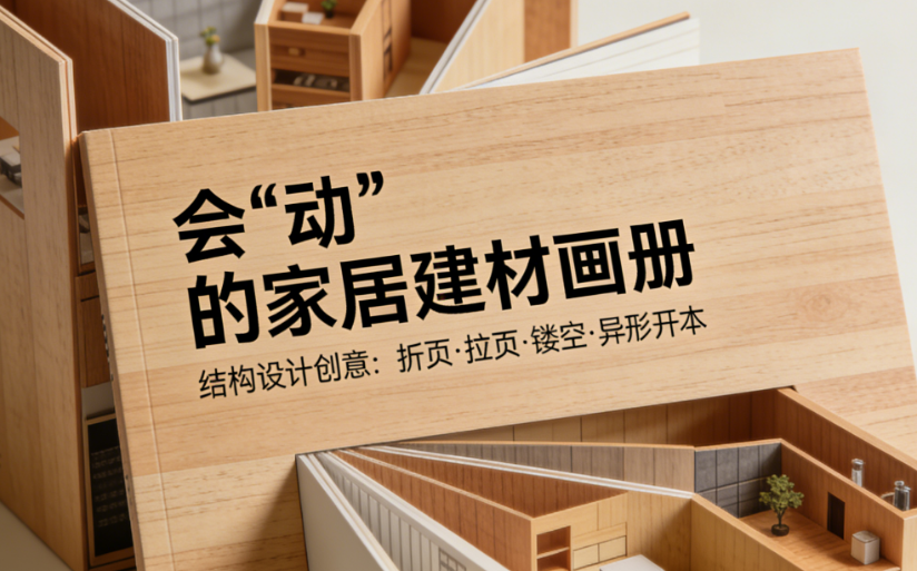 会“动”的宣传册：折页、拉页、镂空、异形开本——家居建材画册的结构设计创意