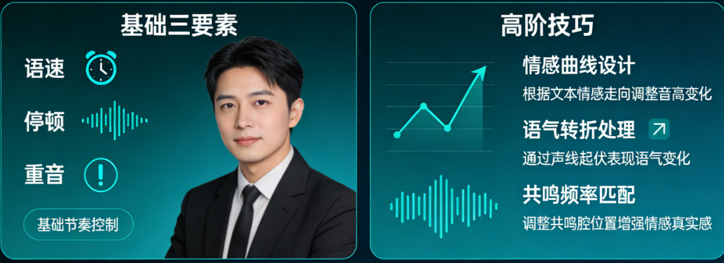 AI配音怎么调才有灵魂?语速、停顿、重音之外,那些决定情绪表达的高阶技巧是什么?