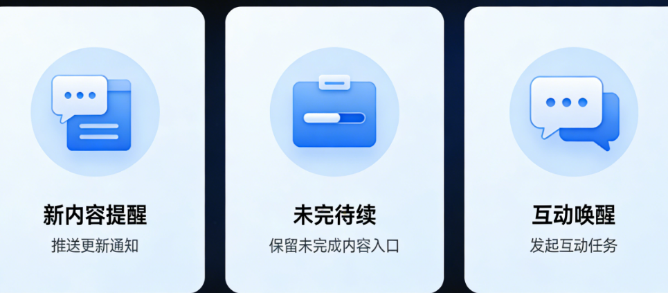 内容类小程序召回：靠什么让用户回来？新内容提醒vs未完待续vs互动唤醒