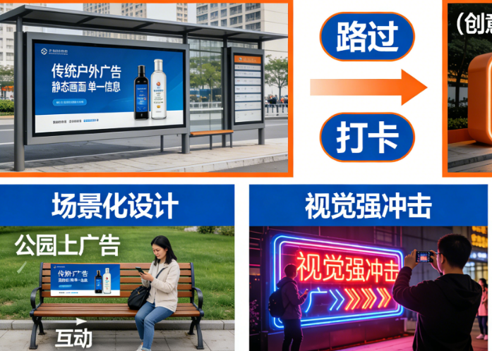 户外广告怎么做出圈?从“路过”到“打卡”的创意设计法则