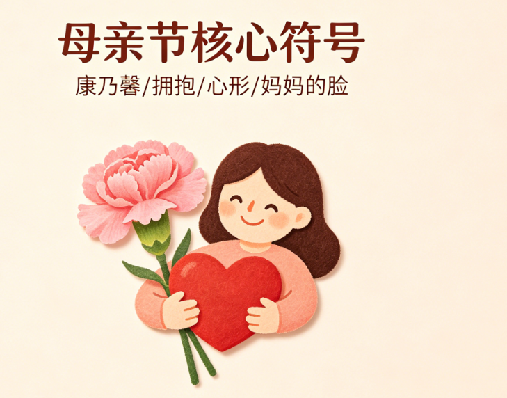 康乃馨、拥抱、心形、妈妈的脸：母亲节商标的核心符号如何选?