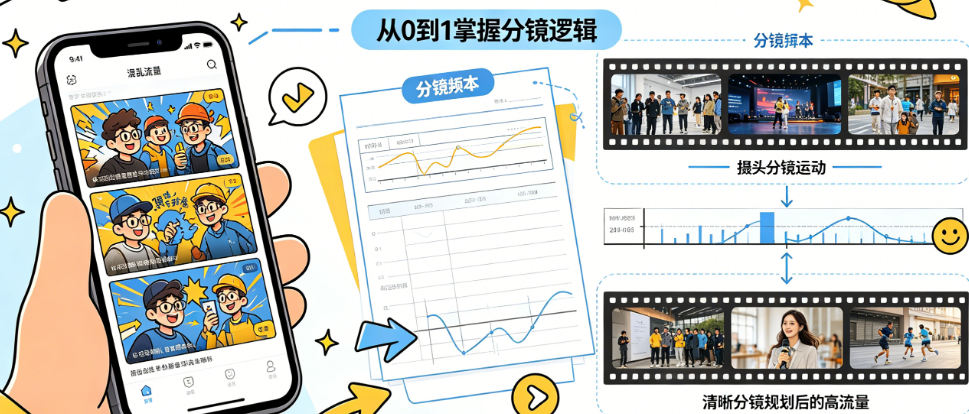 别让“随意拍”毁掉短视频流量!短视频分镜规划的系统方法与实战案例