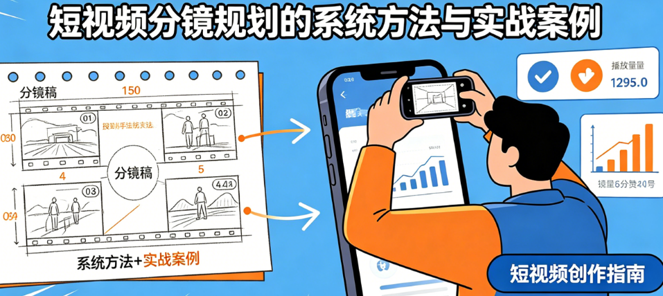别让“随意拍”毁掉短视频流量!短视频分镜规划的系统方法与实战案例