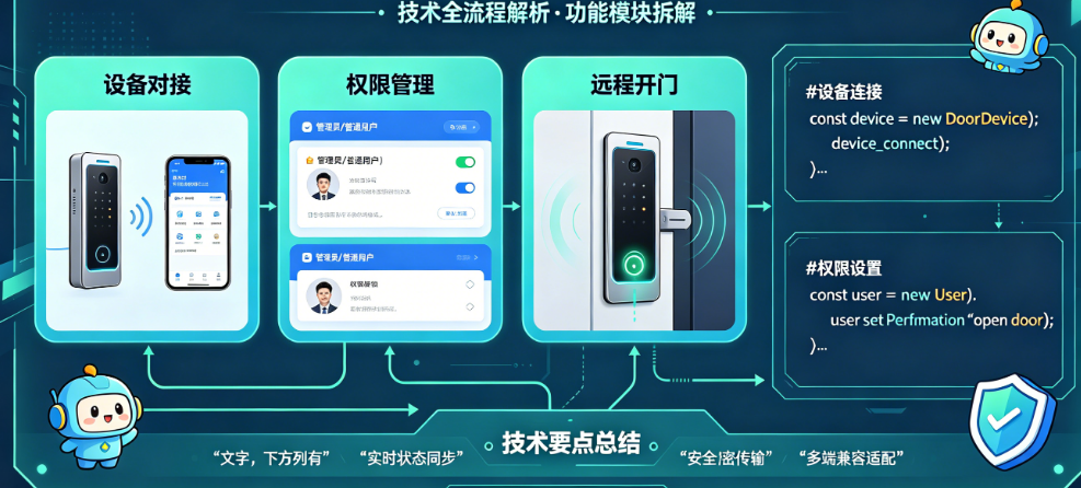 彻底掌握智能门禁联动小程序开发!设备对接+权限管理+远程开门全解析