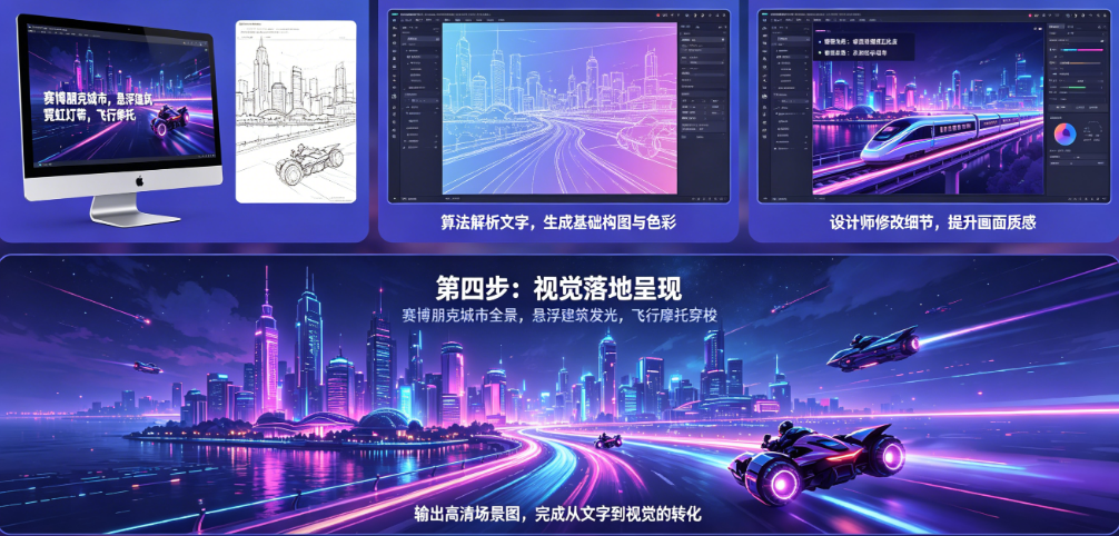AI怎么做概念设计和场景图?从文字描述到视觉落地的全流程