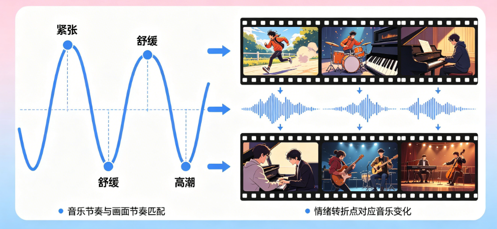 BGM的情绪曲线:如何让音乐跟着你的视频一起“呼吸”?