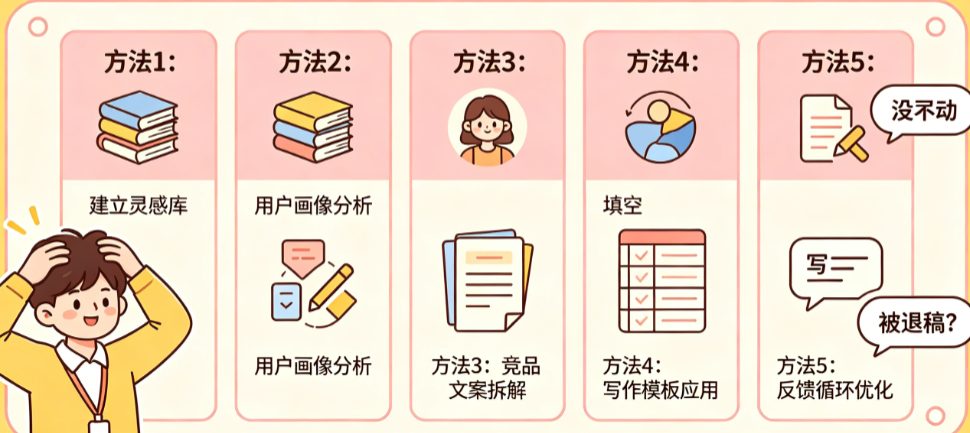 写不动、没灵感、被退稿?揭秘文案策划突破瓶颈的5大核心方法