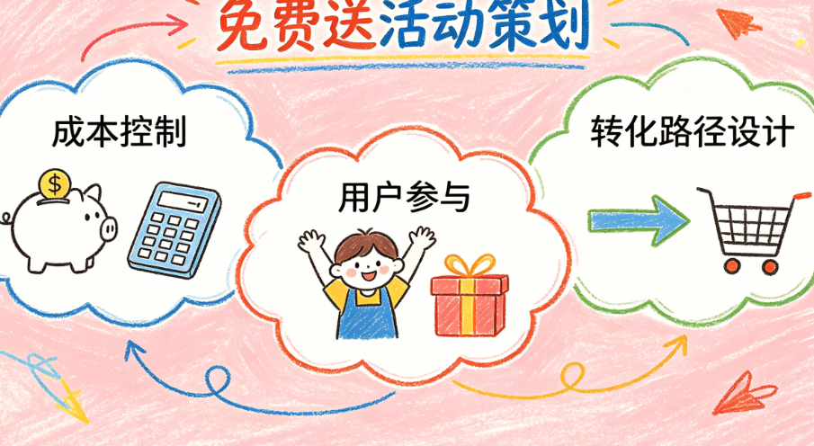 免费送活动怎么策划才能不亏钱?成本控制、用户参与、转化路径如何设计?