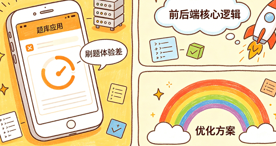 题库应用卡顿、刷题体验差?揭秘前后端核心逻辑与优化方案
