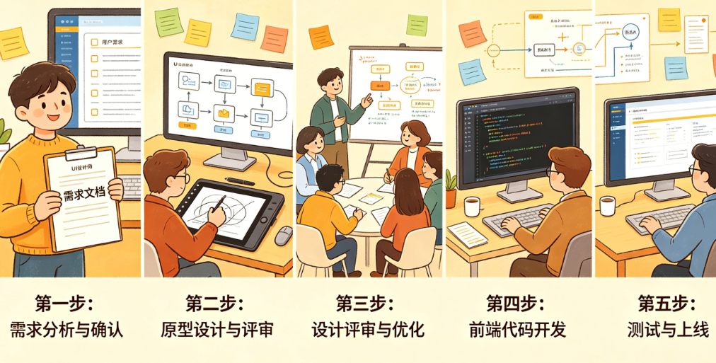 从需求文档到前端代码怎么走?产品团队如何用5步完成原型设计到代码输出?