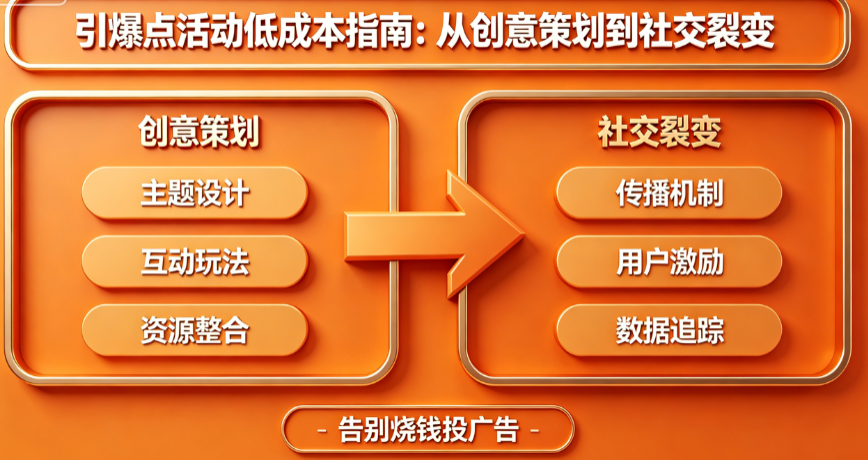 引爆点活动别只懂“烧钱投广告”!从创意策划到社交裂变的完整低成本指南