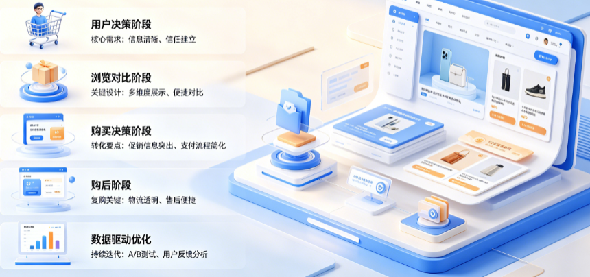 电商网站设计别只懂“大图轮播”!从用户决策到购买转化的关键设计要点